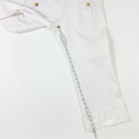 Tory Burch Cuffed Cropped Sailor Pants Sz 8 - Picture 9 of 10